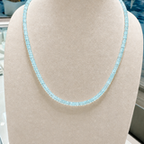Pale Blue Apatite Beaded Necklace