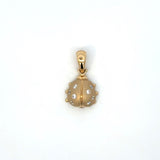 14K Yellow Gold Ladybug Diamond Pendant