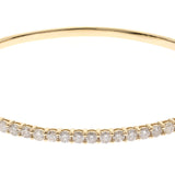 14K Yellow Gold Diamond Tennis Bangle