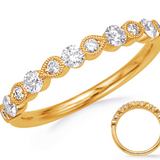Diamond Band in 14K Yellow Gold