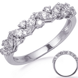 Diamond Vine-Inspired Band in 14K White Gold