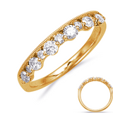 Vintage-Inspired Diamond Band in 14K Yellow Gold