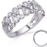 14K White Gold Multi-Setting Diamond Band