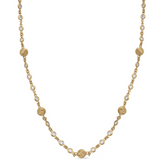 14K Yellow Gold Diamond Necklace