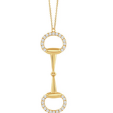 18K Yellow Gold Diamond Necklace