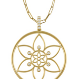 18K Yellow Gold Diamond Pendant