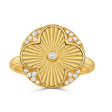 18K Yellow Gold Diamond Ring