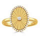 18K Yellow Gold Diamond Ring