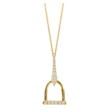 18K Yellow Gold Diamond Necklace