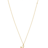 14K Yellow Gold Pave Diamond Scissors Necklaces