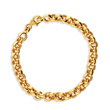 14K Yellow Gold Rolo Chain Bracelet