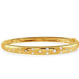 18K Gold Diamond Bangle