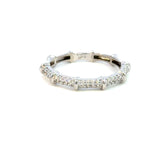 18K White Gold Diamond Band