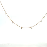 18K Yellow Gold Diamond Necklace