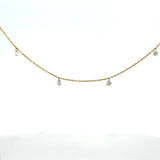 18K Yellow Gold Diamond Necklace