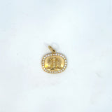 14K Yellow Gold Gold & Diamond Bee Pendant
