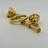 14K Yellow Gold Invisible Screw Clasp