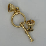 14K Yellow Gold Invisible Screw Clasp