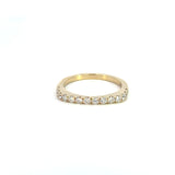 14K Yellow Gold Diamond Stacking Band