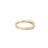 14K Yellow Gold Diamond Stacking Band