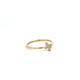 14K Yellow Gold Pave Diamond Texas Ring