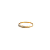 14K Yellow Gold Vintage Diamond Bar Band