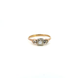 14K Yellow & White Gold Vintage Diamond Ring
