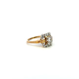 14K Yellow and White Gold Vintage-Style Diamond Ring