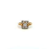 14K Yellow and White Gold Vintage-Style Diamond Ring