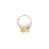 14K Yellow Gold Pearl Statement Ring