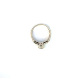 Vintage 14K White Gold Diamond Wedding Set