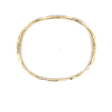 14K Yellow Gold Diamond Bangle Bracelet