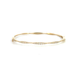 14K Yellow Gold Diamond Bangle Bracelet
