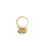 18K Yellow Gold Diamond Chrysanthemum Ring