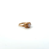 Vintage 10K Yellow Gold Lavender Stone Baby Ring