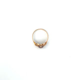 Vintage 10K Yellow Gold Lavender Stone Baby Ring