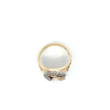 Vintage 10K Yellow and White Gold Horse & Horseshoe Ring