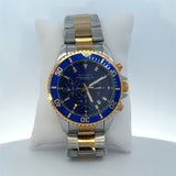 Mason Two-Tone Chronograph Watch – Blue Dial & Blue Bezel