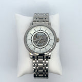 Mason Automatic Skeleton Watch – Silver Dial & Stainless Steel Bracelet