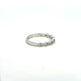 14K White Gold Diamond Marquise Band