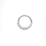 14K White Gold Diamond Marquise Band