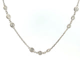 14K White Gold Diamonds by the Yard Necklace