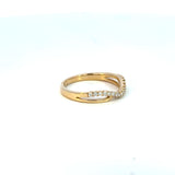 14K Gold Diamond Contour Ring