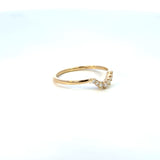 14K Yellow Gold Diamond Contour Band – 0.12 CTW