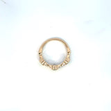 14K Yellow Gold Tsavorite & Diamond Ring