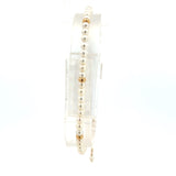 18K Yellow Gold Pearl & Gold Bead Bracelet