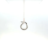Sterling Silver Small Tube Hoop Earrings