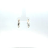 Sterling Silver Small Tube Hoop Earrings