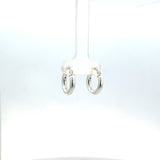 Sterling Silver Small Tube Hoop Earrings