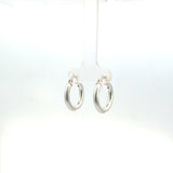 Sterling Silver Small Tube Hoop Earrings